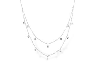 M282-74165: NECKLACE .22 TW (18 INCHES)