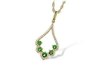 A199-09575: NECK .34 GREEN GARNET .53 TGW