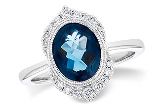 A281-89602: LDS RG 1.86 LONDON BLUE TOPAZ 2.00 TGW