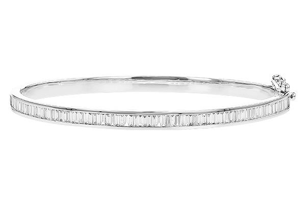 A282-74166: BANGLE 1.02 TW BAGUETTE DIAMONDS