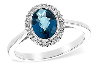 B198-19566: LDS RG 1.27 LONDON BLUE TOPAZ 1.42 TGW