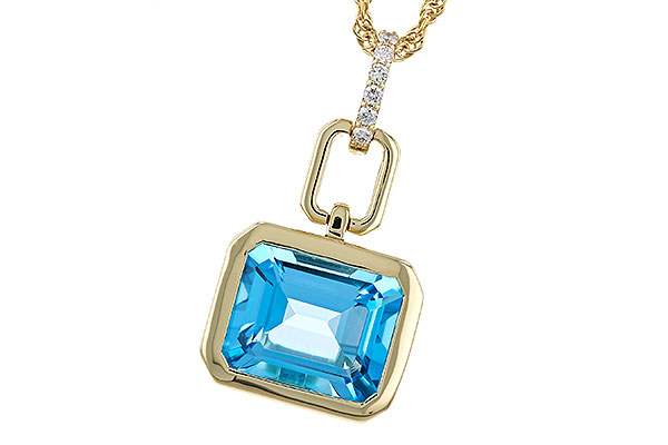 D283-67811: NECKLACE 3.26 BLUE TOPAZ 3.30 TGW (10x8MM BT)