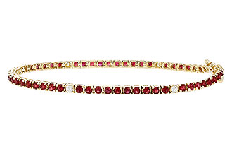 E283-65084: BRACELET 3.04 RUBY 3.29 TGW (7")