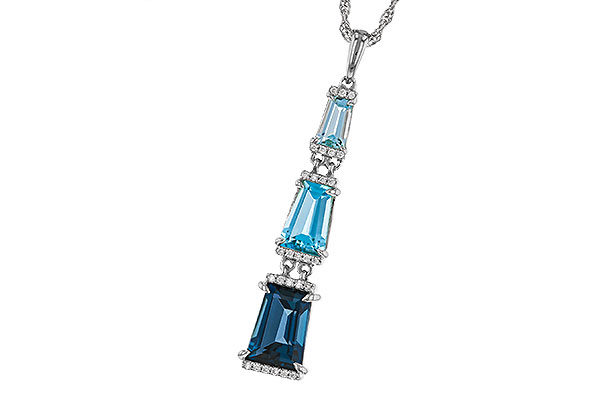 E283-67756: NECKLACE 2.60 TW BLUE TOPAZ 2.65 TGW